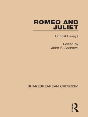 cover image of Romeo and Juliet